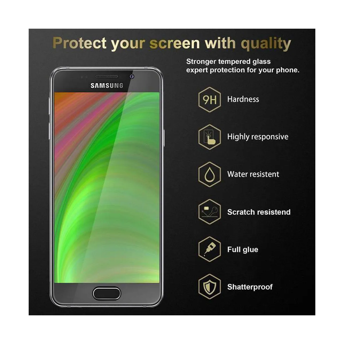 Samsung Galaxy A7 2016 3x Skjermbeskytter Skärmskydd