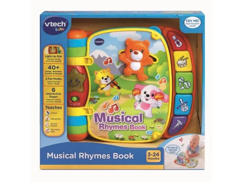 Vtech Baby musikbog med børnesange - DK