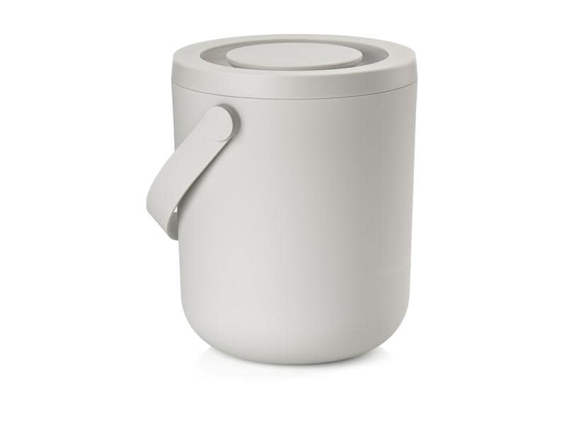 Zone Denmark Komposteimer Circular 3 l, Grau Eimer für Kompost