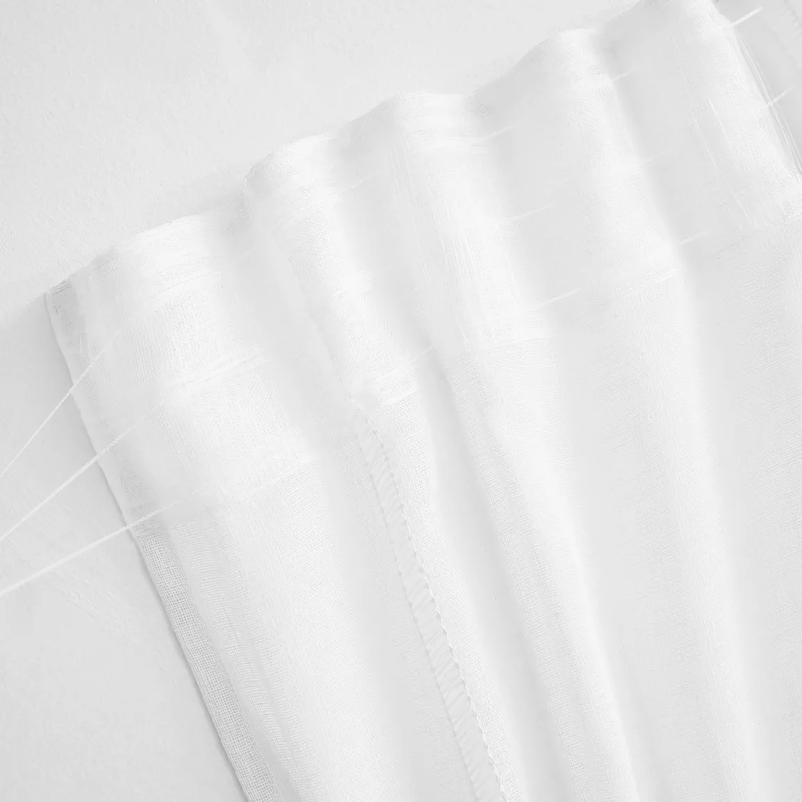 Voilage galon fronceur (140 x 240 cm) Léontine Blanc