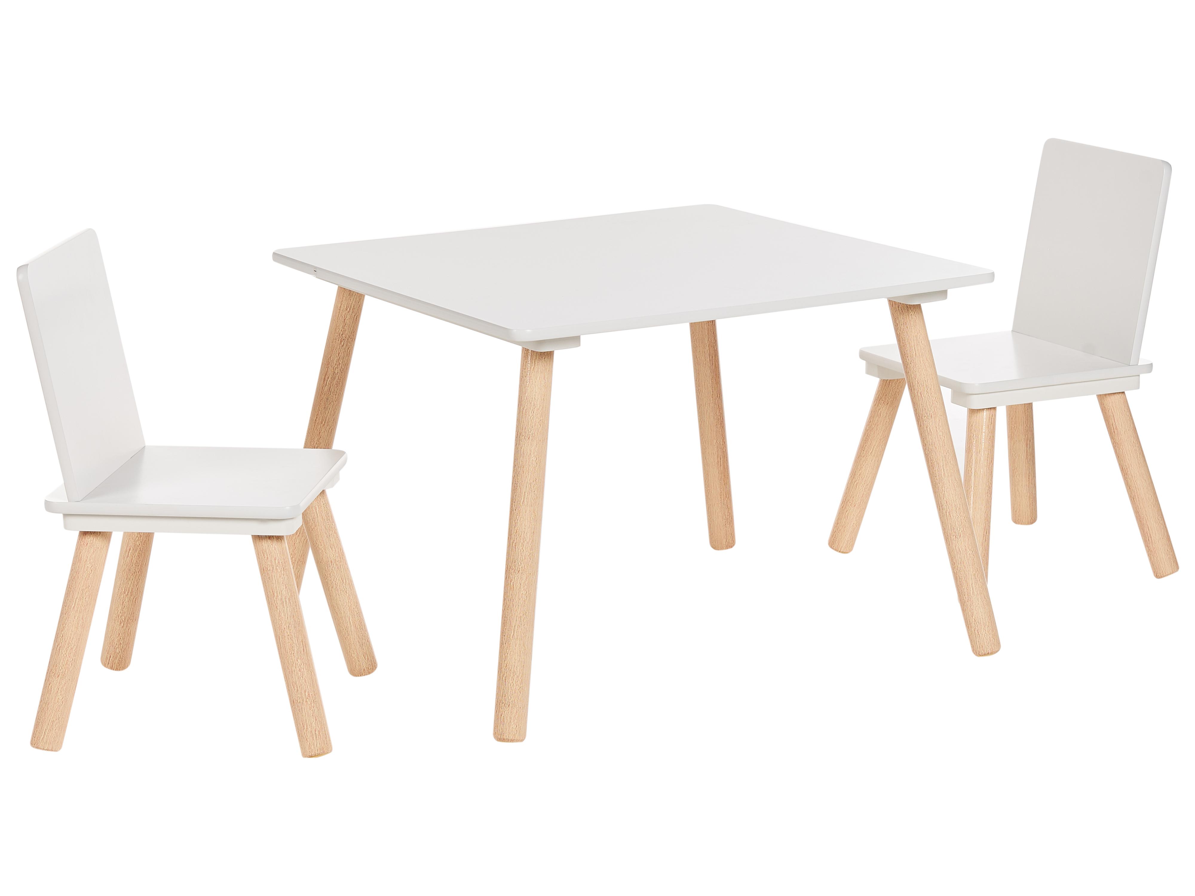 Kindertafel met stoelen WRINGLEY Wit