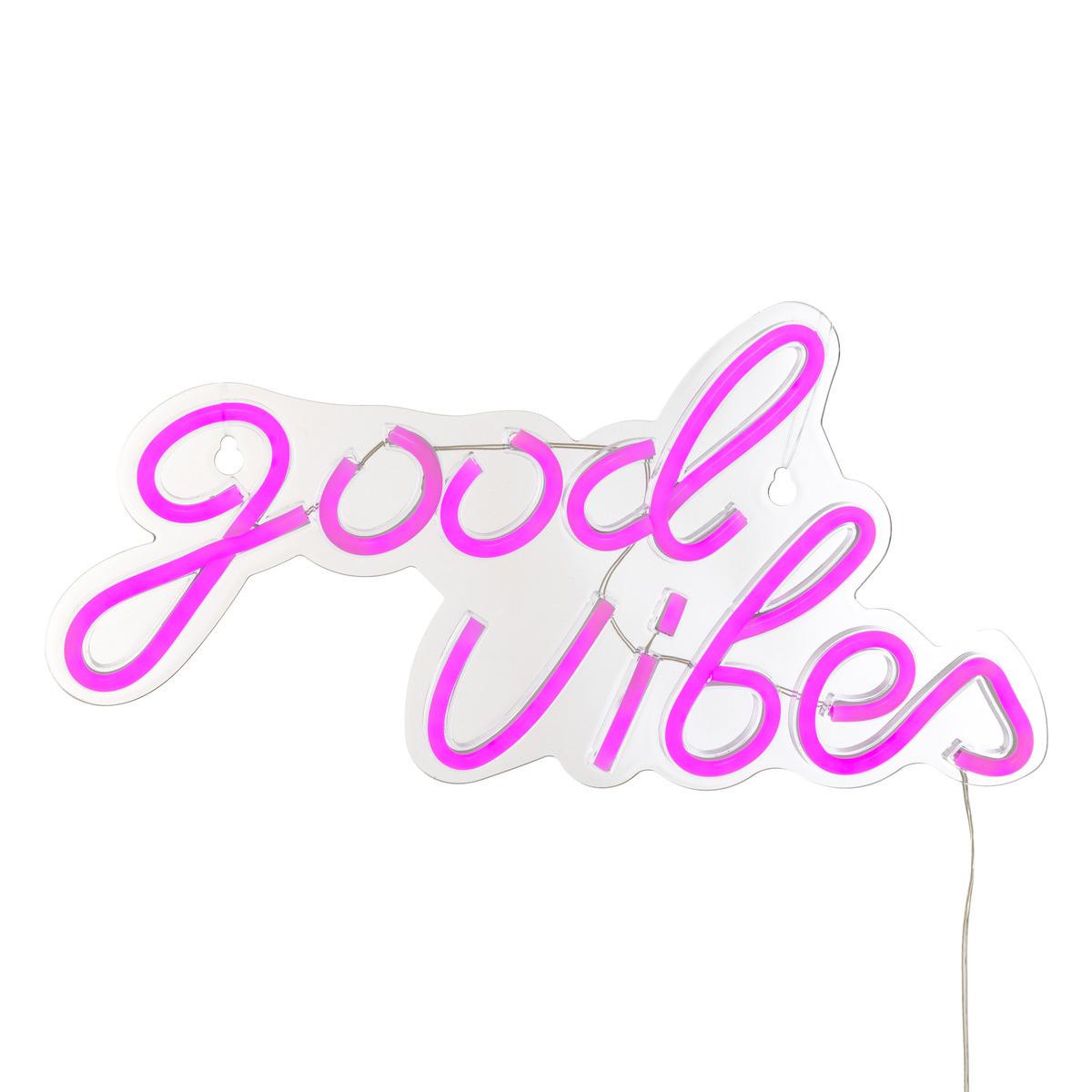 NEON LED MURAL GOOD VIBES L.40CM