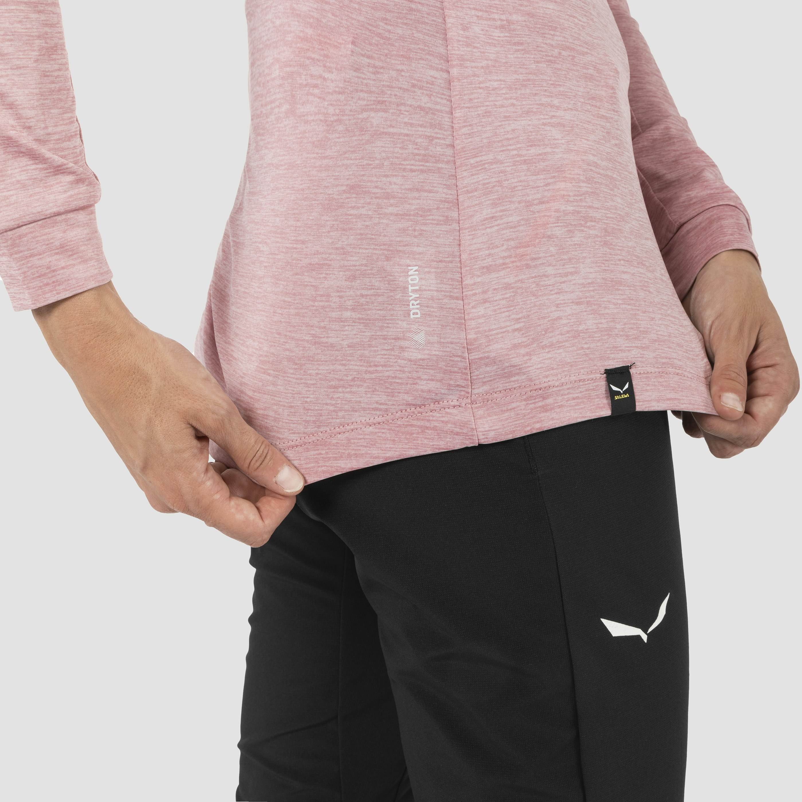 Puez Melange Dry’Ton Langarm T-Shirt Damen