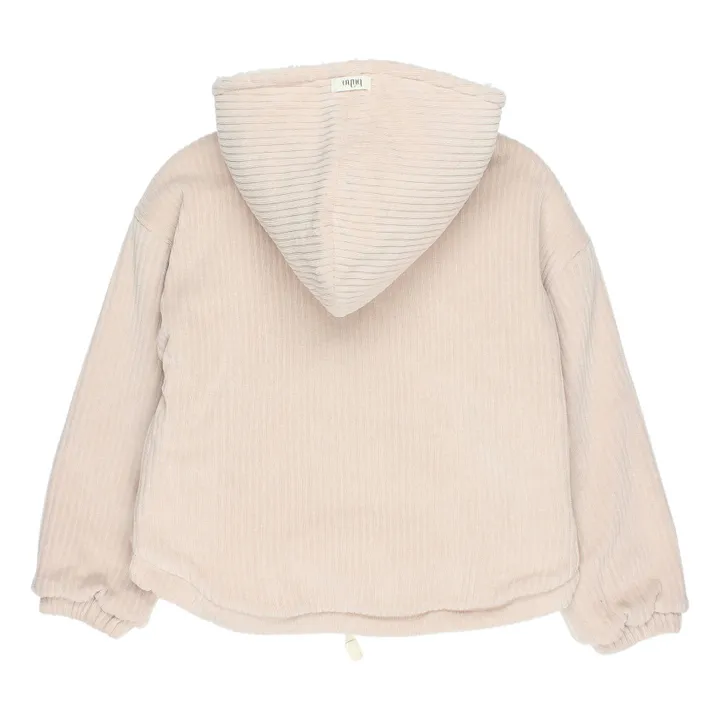 Búho Manteau Velours Côtelé Coton Bio Fourré | Sable