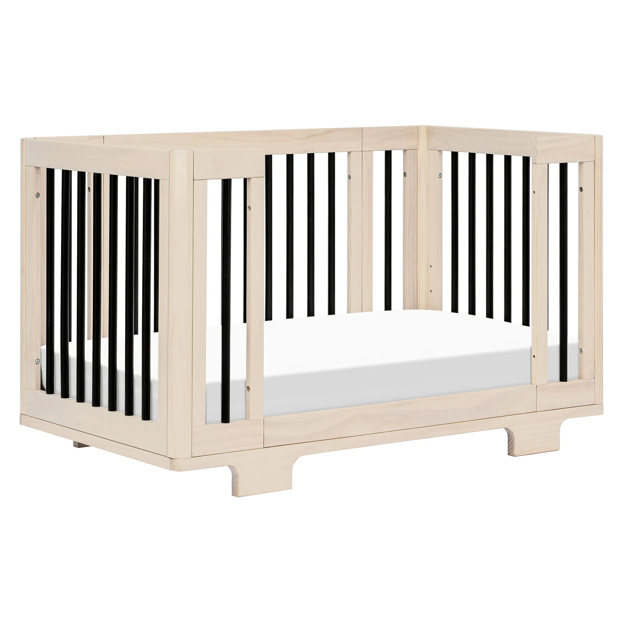 Babyletto Couchette Convertible 8 en 1 Yuzu - Naturel Lavé  Noir