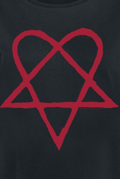 Dark Red Heartagram | HIM T-Shirt Manches courtes