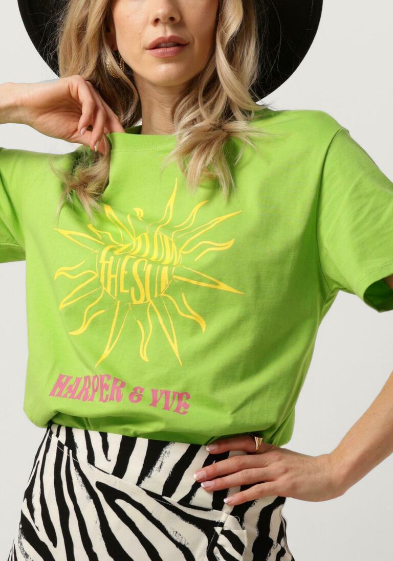 HARPER & YVE groene harper & yve t-shirt followthesun-ss