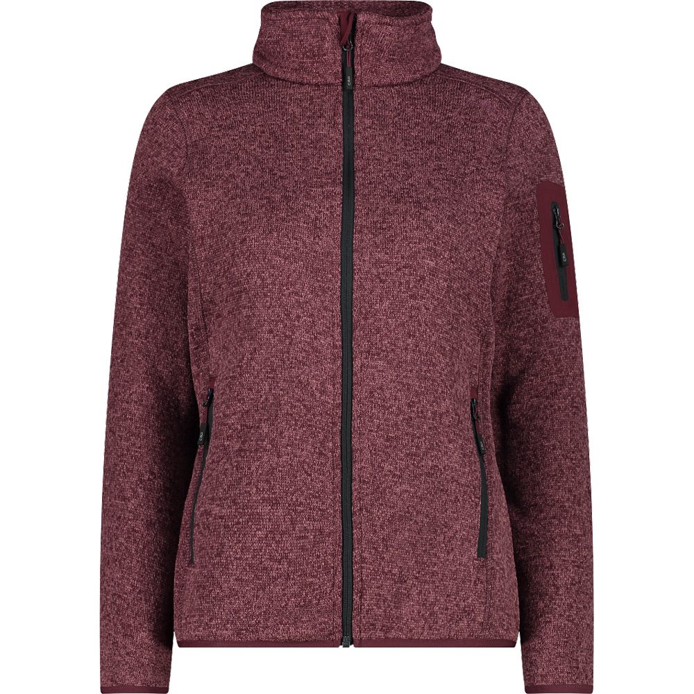 CMP Knit-Tech Fleecejacke Damen burgundy