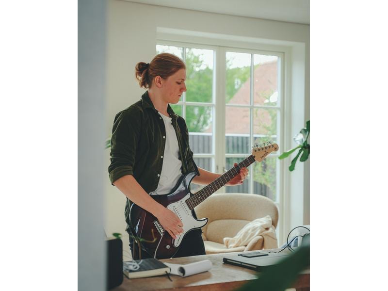 Yamaha E-Gitarre PACIFICA 112 V – Sonic Blue E-Gitarre für Anfänger