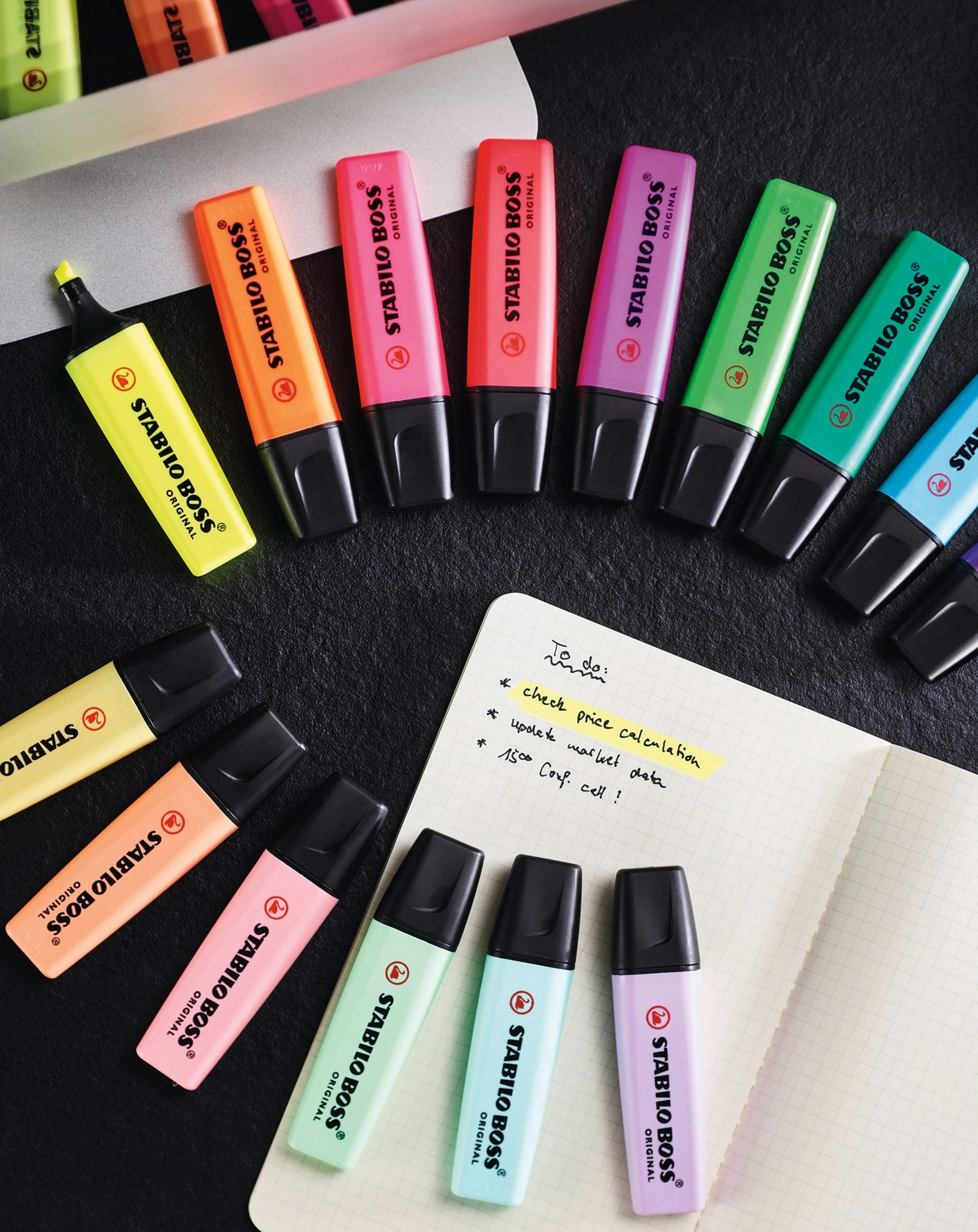 Textmarker STABILO® BOSS ORIGINAL Pastel 4er-Pack