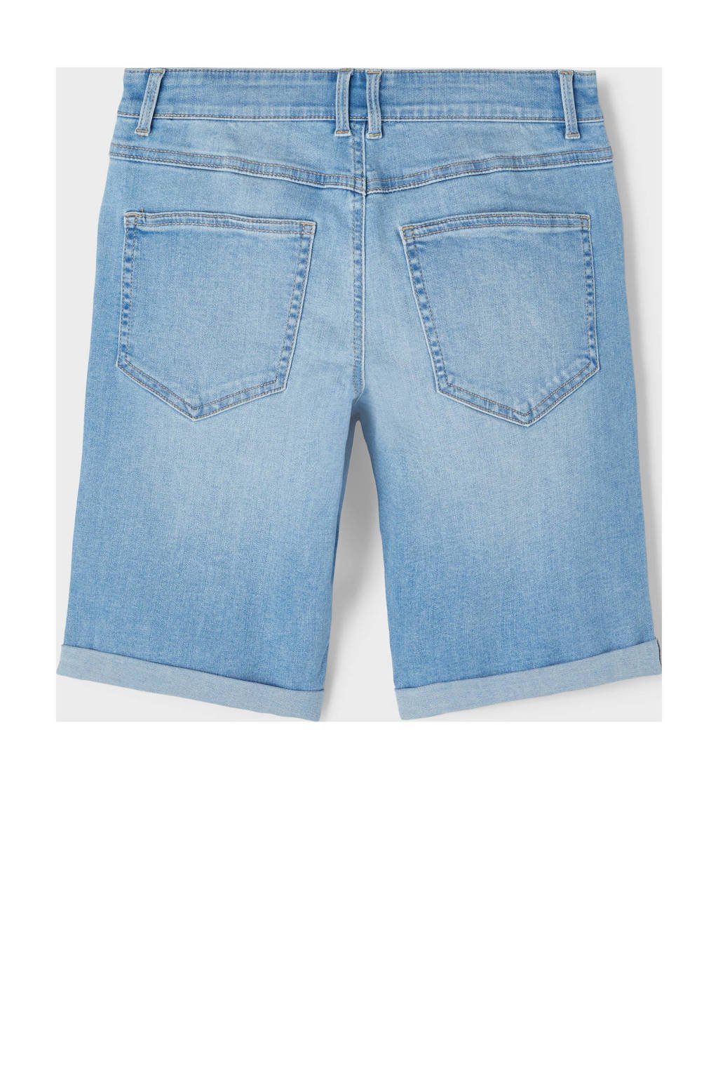 LMTD regular fit jeans bermuda NLMTOMO light denim