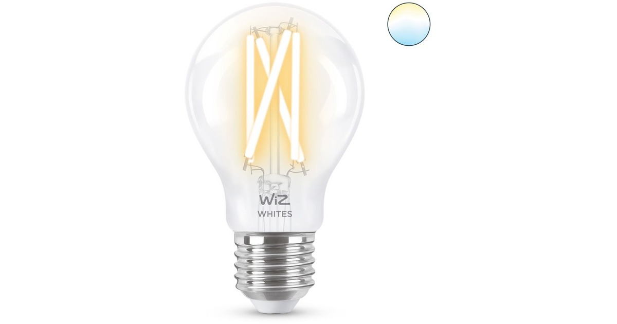 WiZFilament doorzichtig A60 E27 ledlamp  (Wifi + Bluetooth protocol)