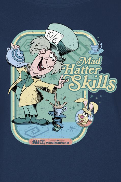 Mad Hatter skills | Alice Au Pays Des Merveilles T-Shirt Manches courtes