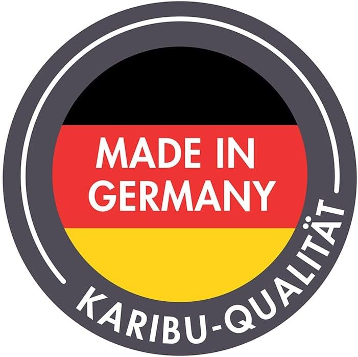Karibu Gartensauna 230,8x189,9x219,5cm│Garten Sauna aus Fichte 38mm│mit bronzierter Glastür & 2 Liegen│Fronteinstieg│Massivholz│9kW Bio-Kombiofen mit EXT. Steuerung│für2–4Personen+Boden