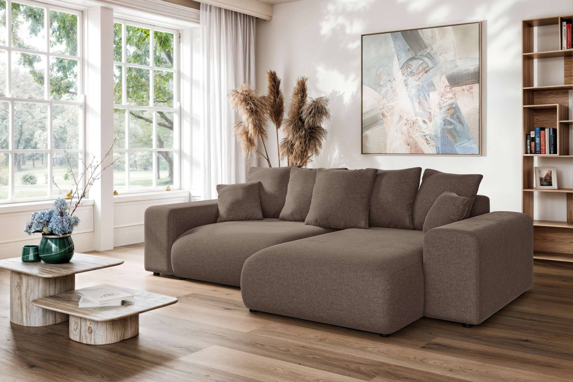 Ecksofa HOME AFFAIRE LAKESIDE Bettfunktion und Bettkasten B/T/H