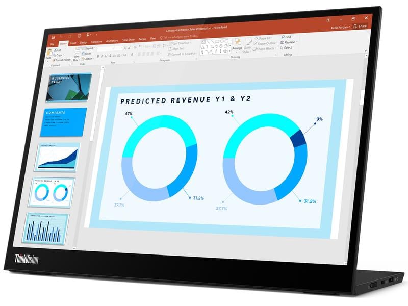 Lenovo Monitor ThinkVision M14d USB-C Tragbarer 14