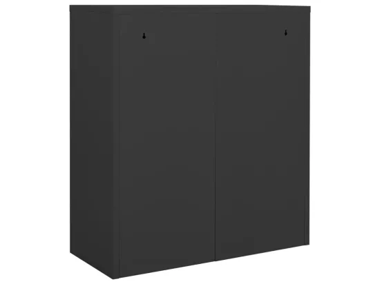 Armoire de bureau Anthracite 90x40x102 Acier 2