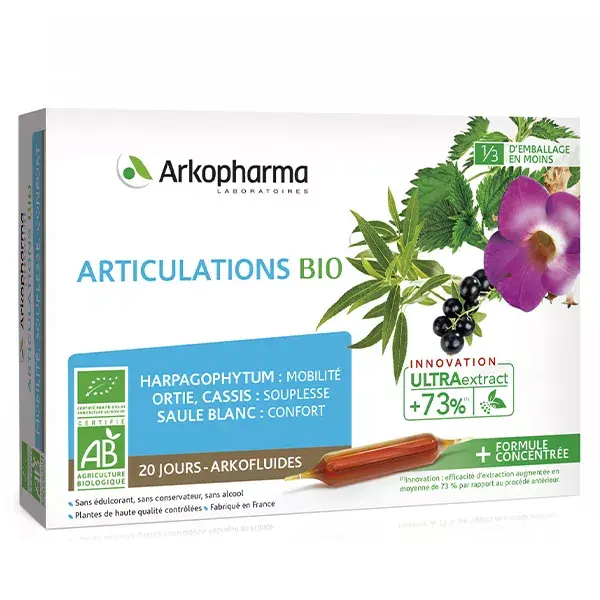 Arkopharma Arkofluides Organic Joints 20 ampolas