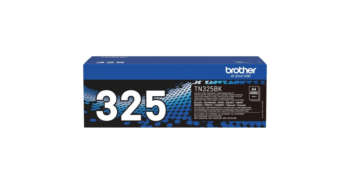 BrotherOriginele Brother TN-325BK zwarte tonercartridge  (Zwart, Retail)