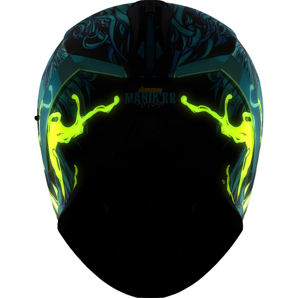 Icon - Casque Airform MIPS® Manik'RR™ Turquoise / Jaune
