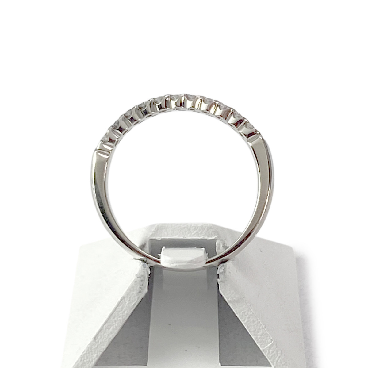 Bague d'occasion or 750 blanc diamants