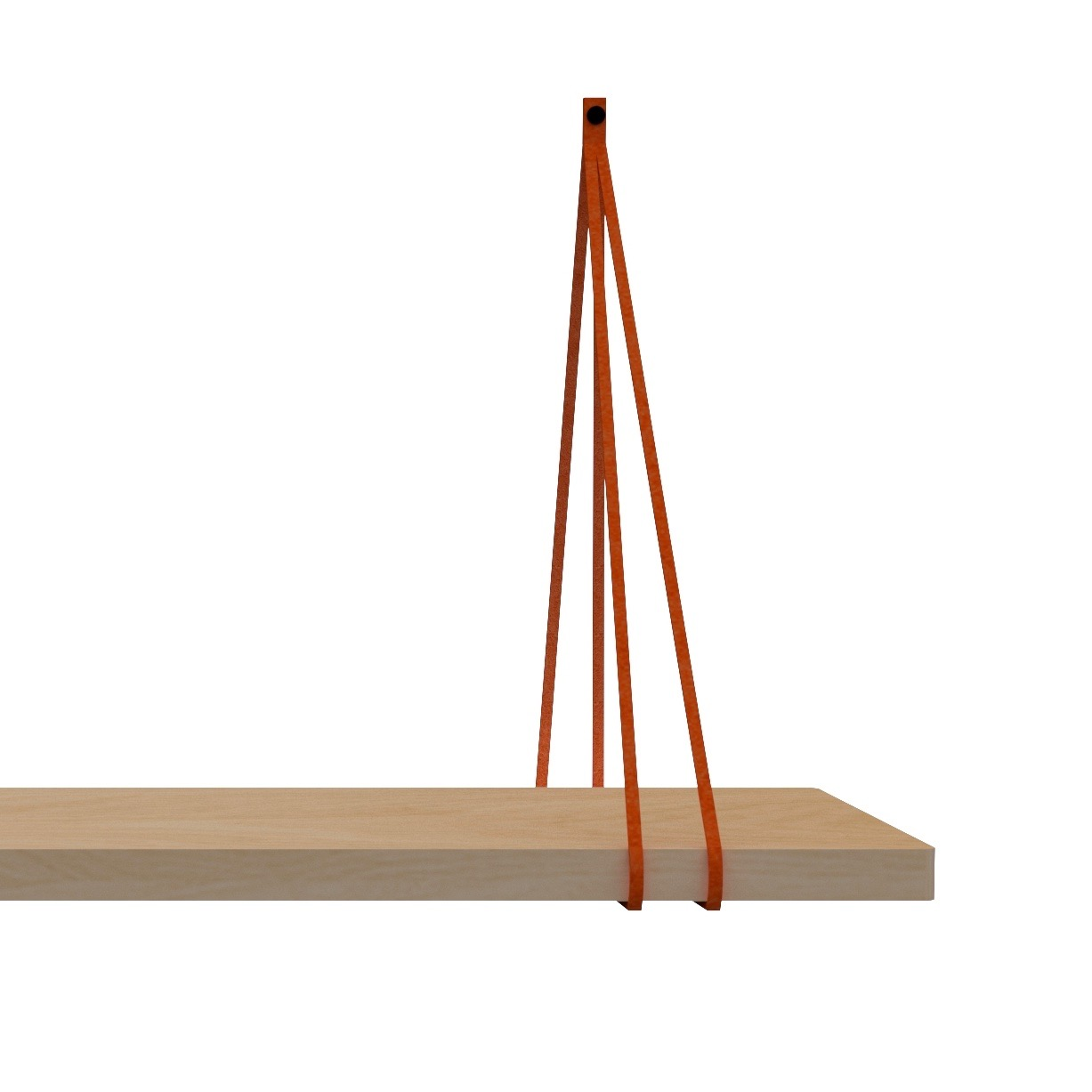 Leren split-plankdragers Suede Brick - 2 stuks