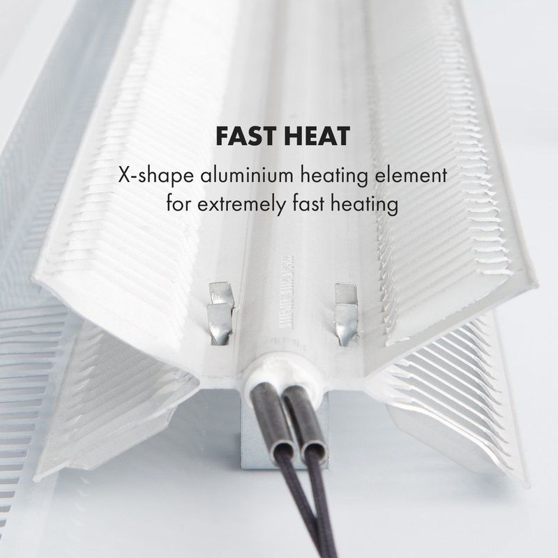 Klarstein - Bansin Smart 1500 - Convectorverwarming - Wit - Vrijstaand of aan de Wand Gemonteerd - Energiebesparend
