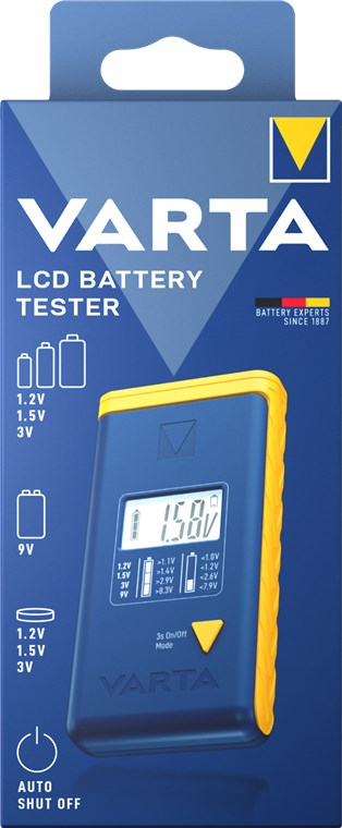 Digitaler Batterie Tester Prüfer für Typ AA / AAA / C / D / 9-V-Block (00893101111)