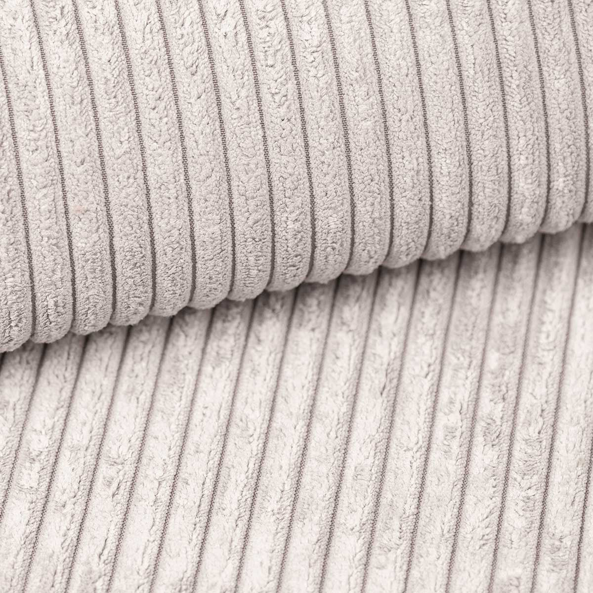 Cordoba - Hoekbank 3-zits met chaise longue - Ribstof beige - Rechts