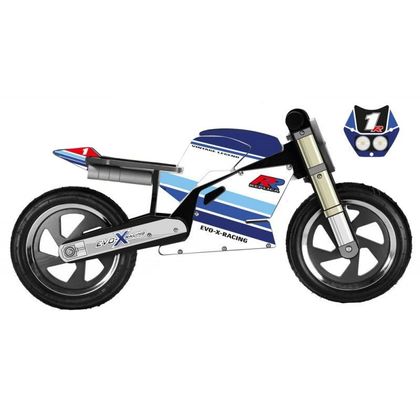 Draisienne Evo-X Racing KIDDI MOTO GSXR VINTAGE - Noir / Bleu