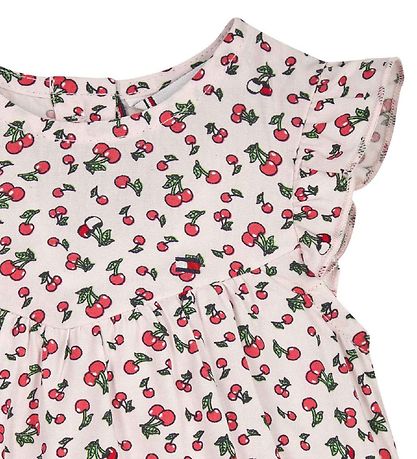 Tommy Hilfiger Kleid - Cherry - schwach Pink Cherry Allover