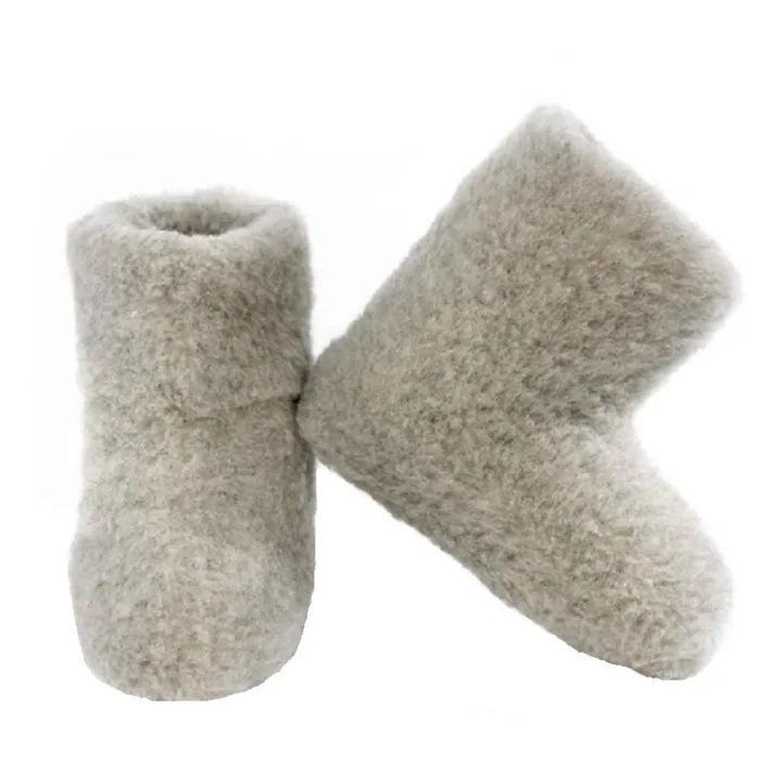 Alwero Chaussons Special Boots | Gris chiné clair