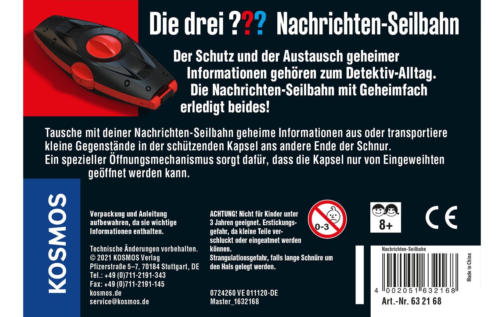 Detektivausrüstung Die drei??? Nachrichten-SeilbahnGeheime Nachrichten schützen und austauschen