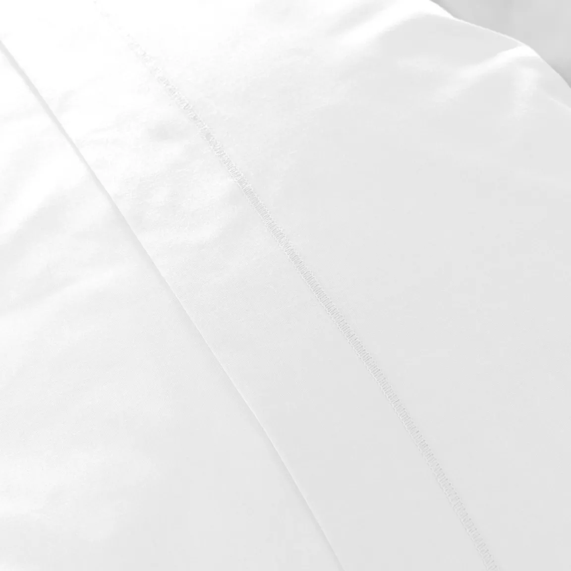 Drap housse percale de coton (90 x 190 cm) Cali Blanc