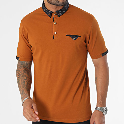 Polo Manches Courtes Marron
