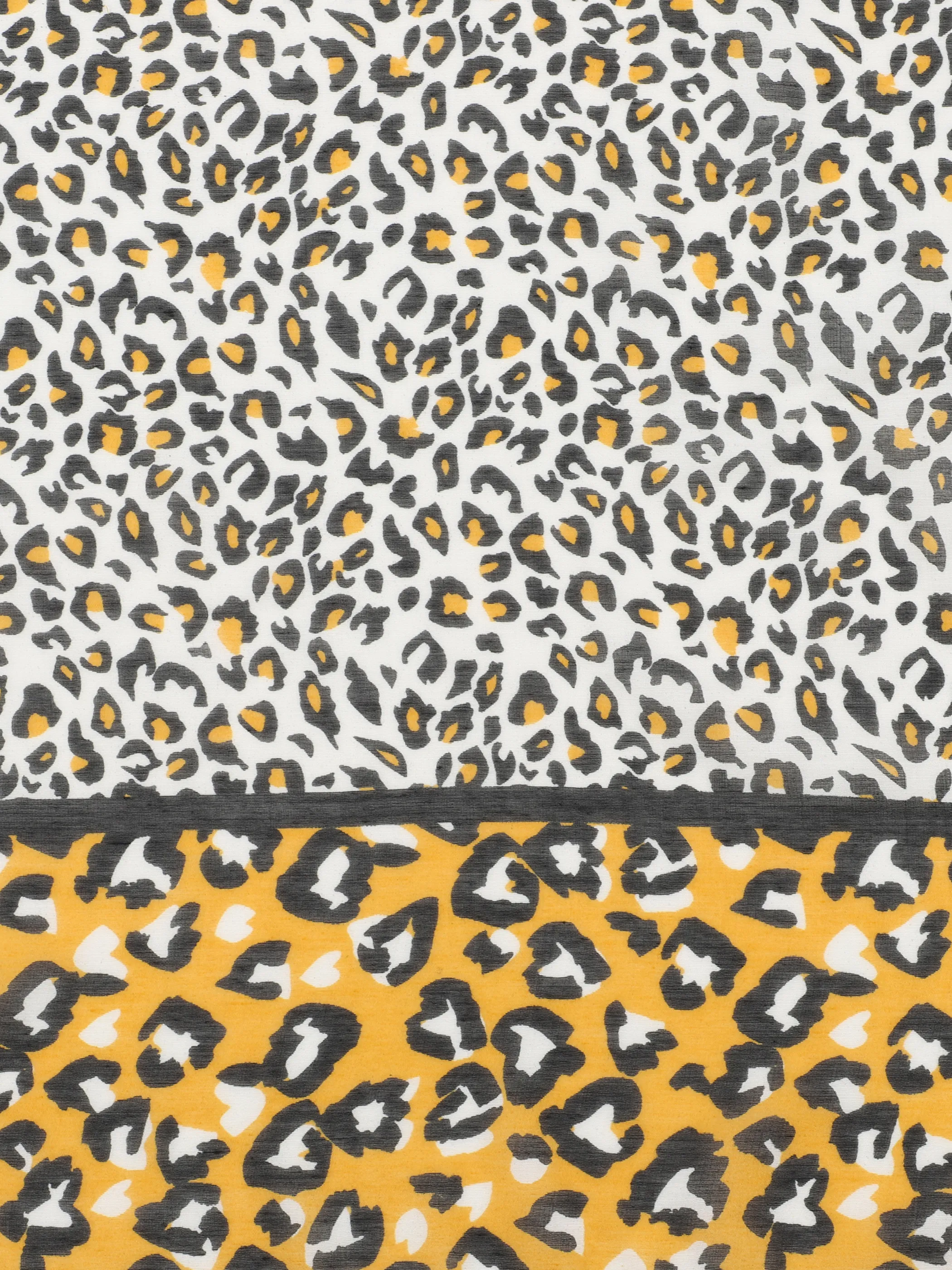 Damen Schal mit farbigem Leoprint