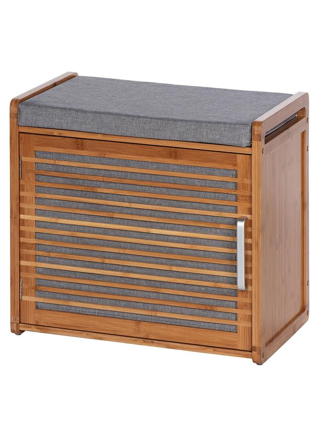 Schuhschrank Bahari mit Sitzpolster, Bambus