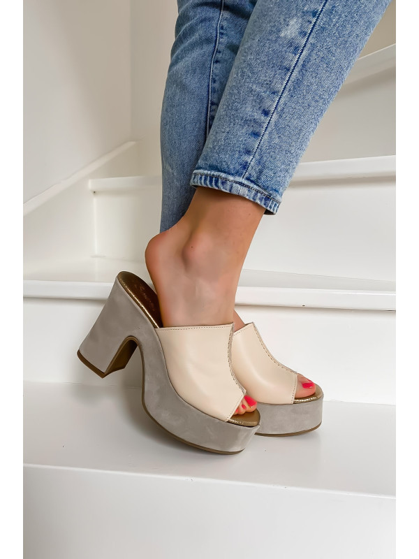 Semerdjian - Mules VALENTIA Beige