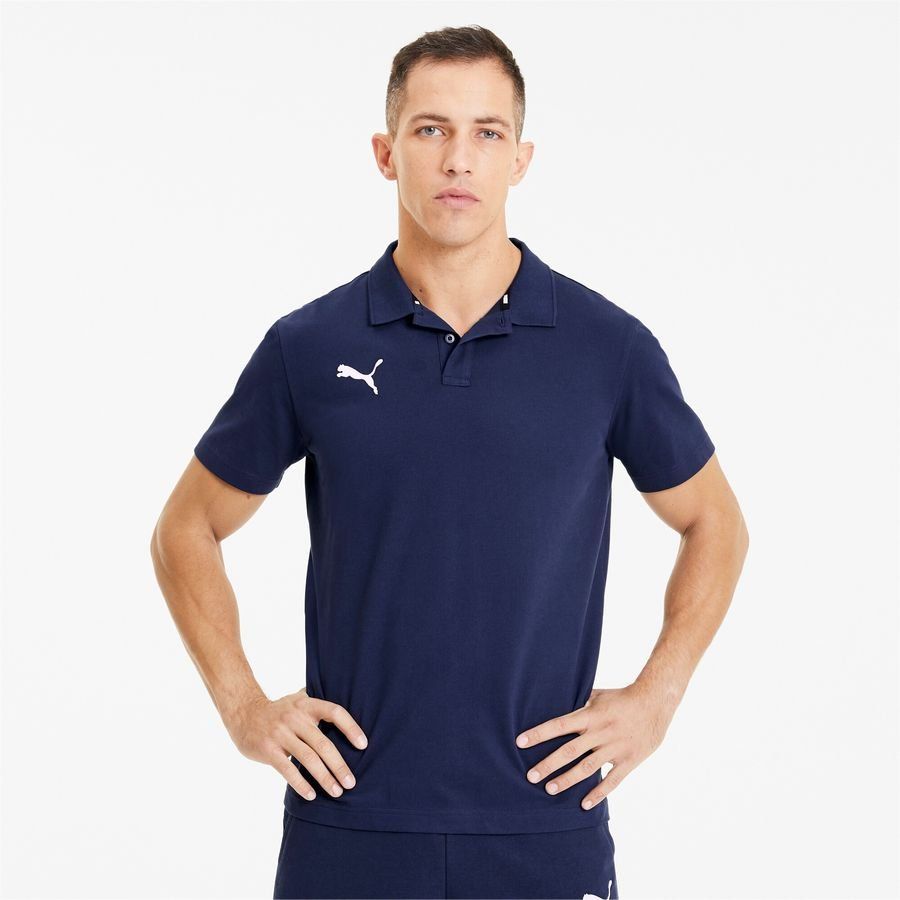 PUMA Polo teamGOAL 23 Casuals - Bleu Marine/Blanc