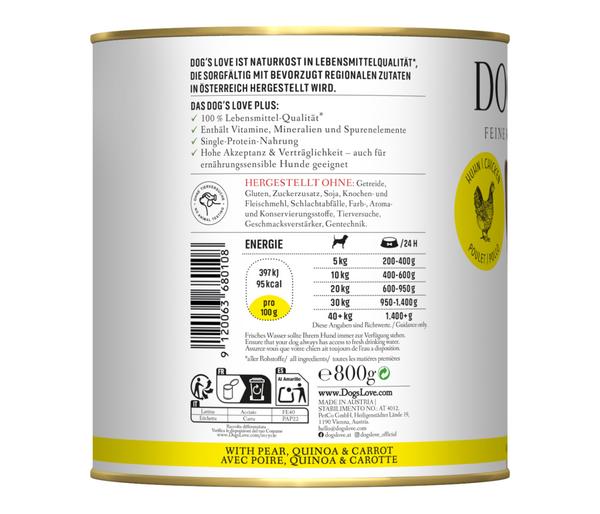 DOG'S LOVE Nassfutter für Hunde Adult, 6 x