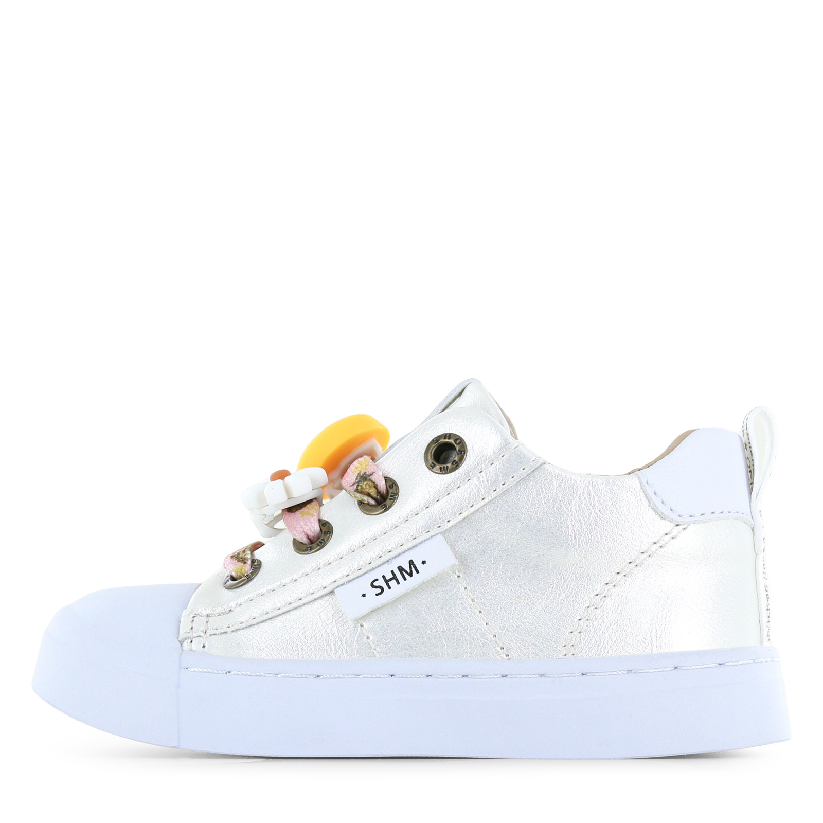Shoesme parelmoer sneaker Microfiber leer | Meisjes schoenen