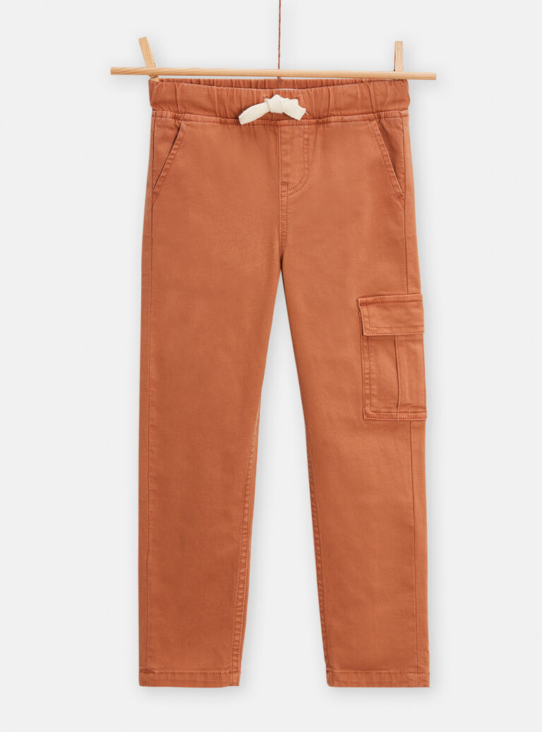 Pantalon cargo marron pour garçon
