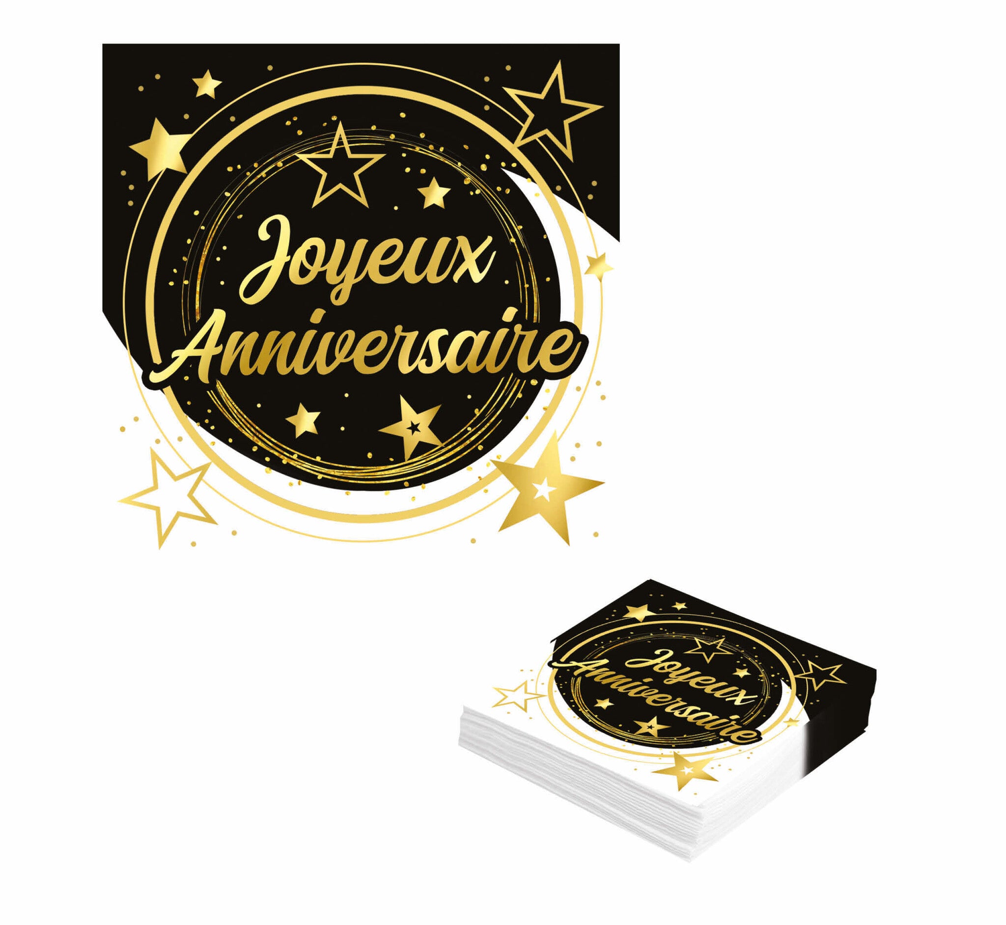 Joyeux Anniversaire Servetten 33cm 12st