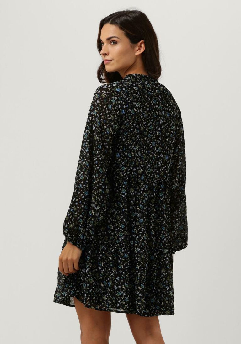 OBJECT zwarte object mini jurk objmila gia l/s dress