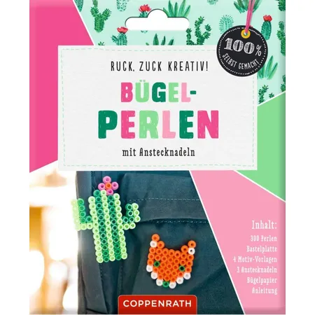 Coppenrath Verlag Ruck, zuck kreativ: Bügelperlen mit Anstecknadeln