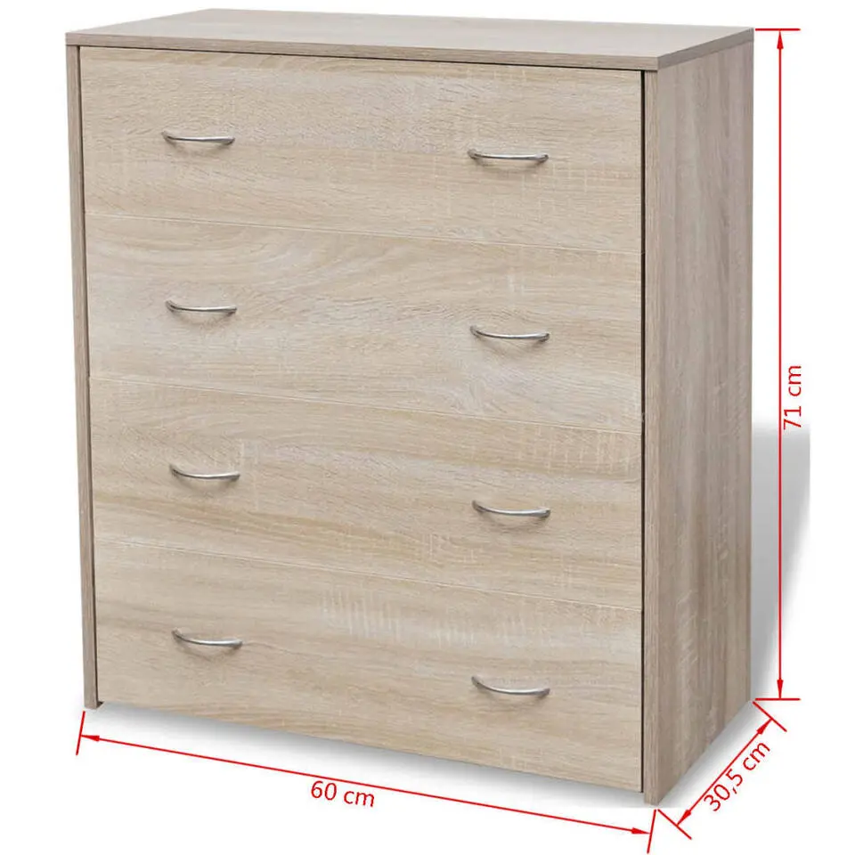 vidaXL - Dressoir - Bruin - Hout