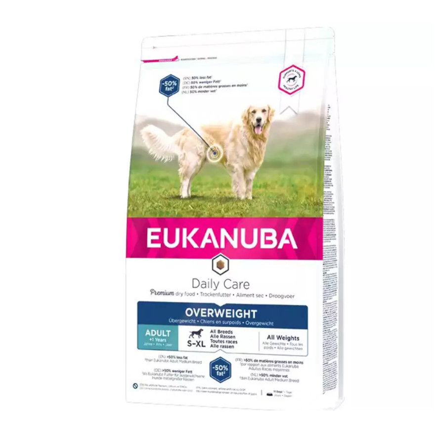 Ração esterilizada Eukanuba Adult Daily Care para cães com sobrepeso