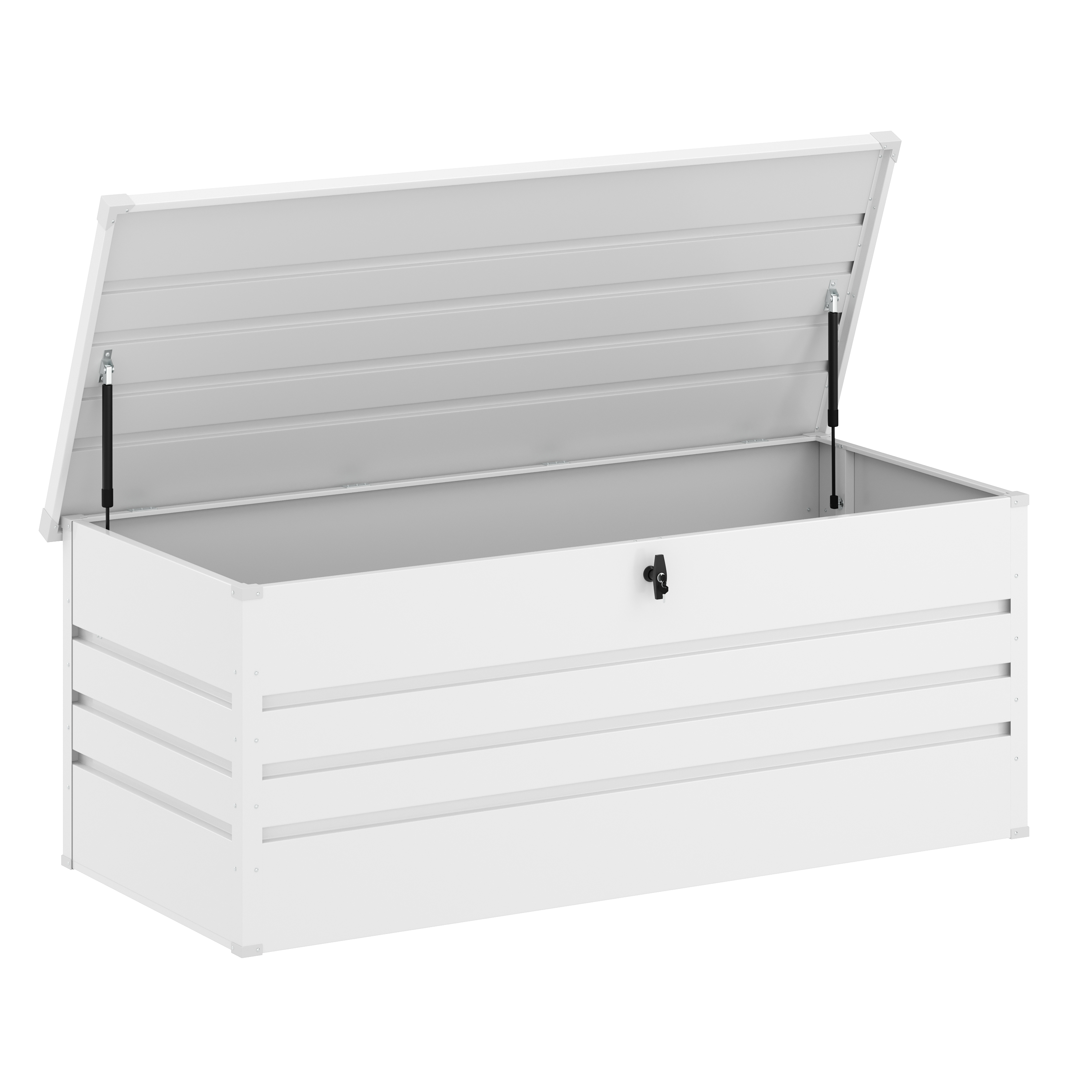 Gartenbox wasserdicht MONACO 165 x 70 x 64 cm 600L weiss