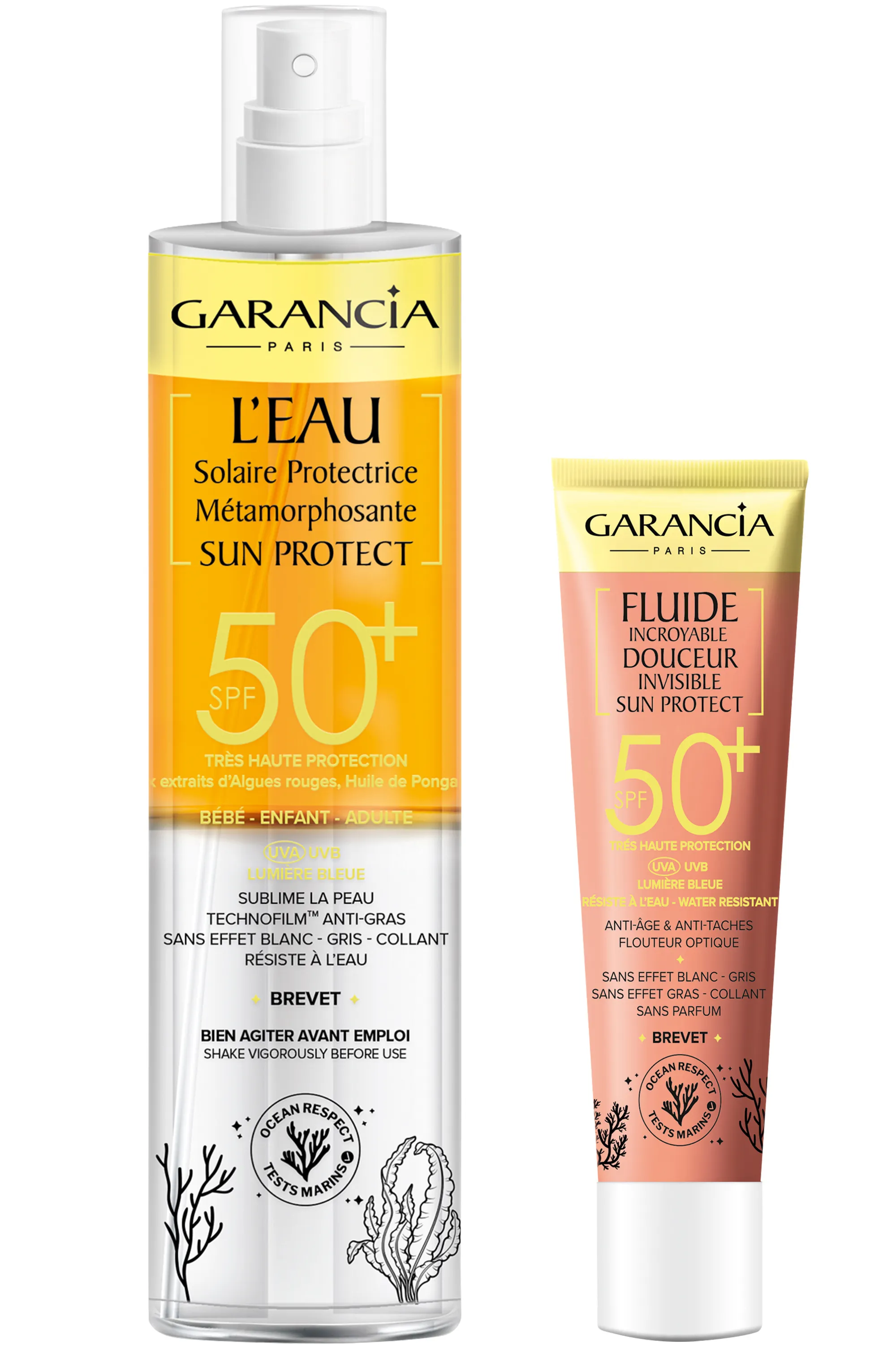 Garancia Duo solaire visage et corps SPF50+