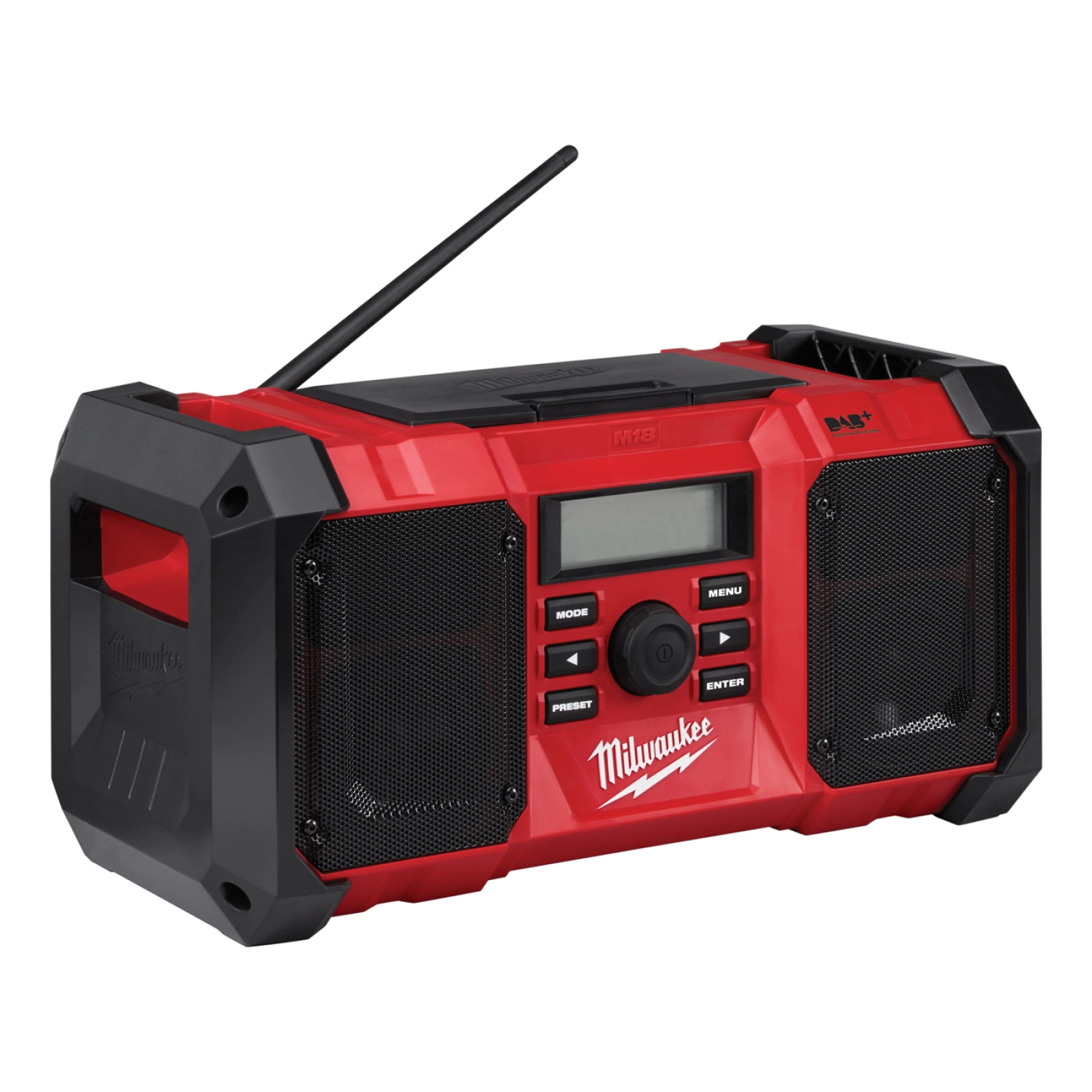 Milwaukee M18 JSR DAB -0 18V Li-Ion Accu bouwradio body - DAB  - werkt op netstroom & accu